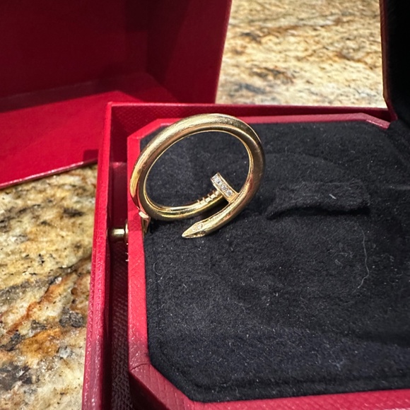 Cartier yellow gold Juste Un Clou ring with diamonds - Picture 8 of 16